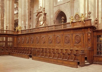 Choir Stalls with Medallions Illustrating the Life of St. Dominic, 1681-92
